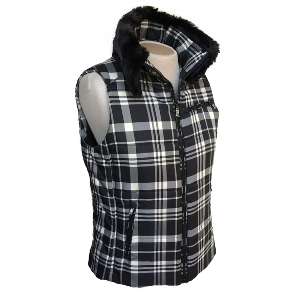Lauren Ralph Lauren Jackets & Blazers - Ralph Lauren NWOT Plaid Faux Fur Vest M